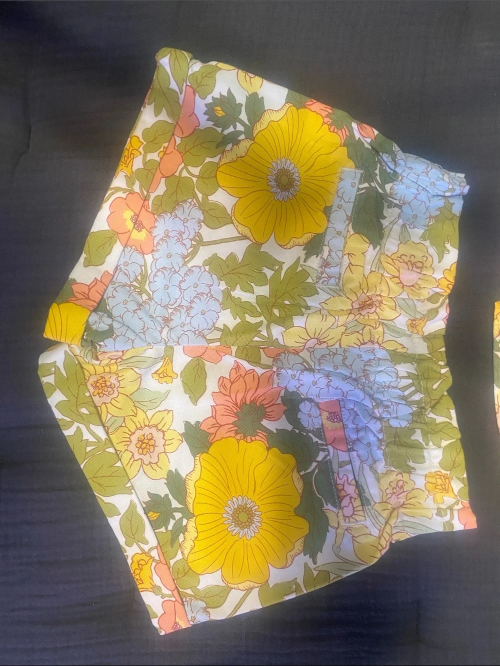 Janie and Jack Floral Two-Piece Set - Yellow, Green, Blue